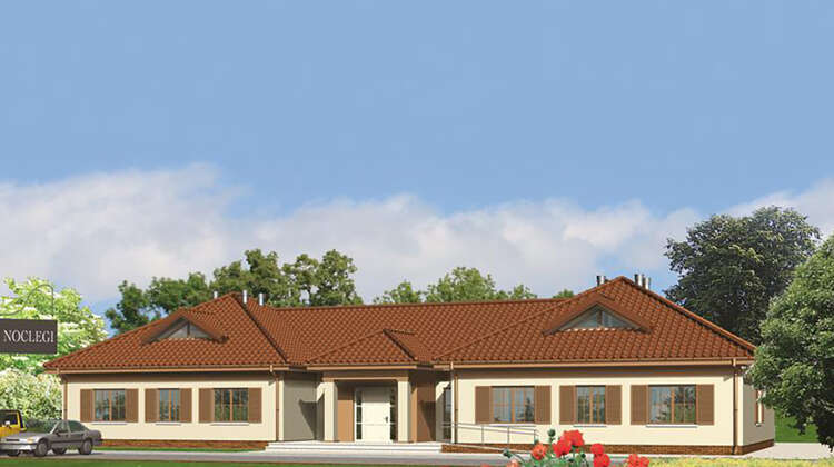 Здание для временного проживания на несколько семей