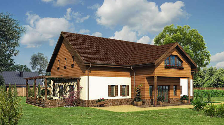 Проект торгового комплекса с верандой