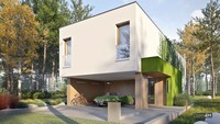 Современный красивый дом в стиле минимализма