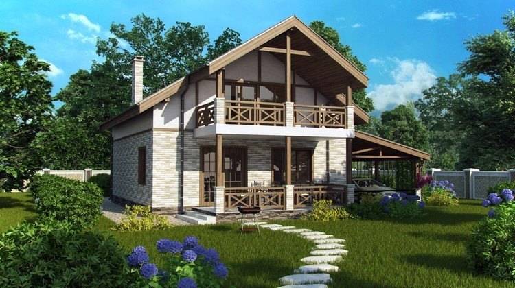 Проект компактного дома в европейском стиле