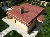 Проект модерновой дачи с плоской крышей