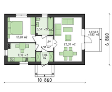 Проект красивого одноэтажного дома - жемчужины дачного участка