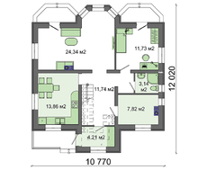 Уютный домик 11 на 11