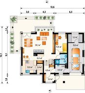 Компактная загородная усадьба с площадью 175 m²