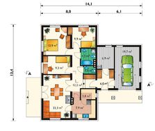 Оригинальная усадьба с площадью 120 m²