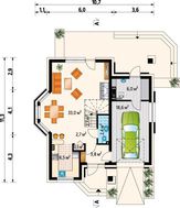 Надежный загородный дом с гаражом и мансардным этажом