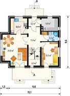 Стильный загородный коттедж с шестью спальнями