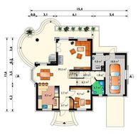 Элегантный загородный особняк с плавными линиями