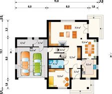 Дом в два этажа с пятью спальнями и тремя санузлами