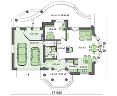 Красивый загородный дом с двойным гаражом