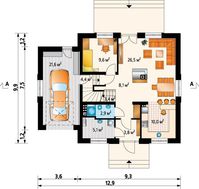 Уютная загородная усадьба с выходом на террасу и мансардным этажом
