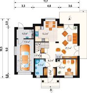 Проект компактного дома 170 m²