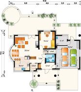 Великолепный проект дома с гаражом на две машины
