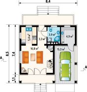 Мансардный дом 9 на 9