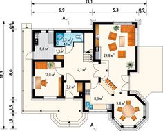 Проект небольшого дома с интересным дизайном
