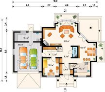 Изысканный особняк с красивой крышей