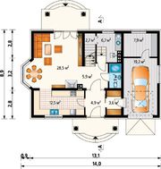 Изящный жилой дом с четырьмя спальнями