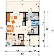 Проект привлекательного загородного коттеджа с четырьмя спальнями