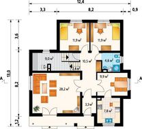 Приятного вида особняк для большой семьи