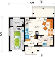 Двухэтажный жилой дом на четыре спальни