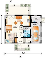 Двухэтажный особняк привлекательного вида