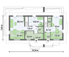 Дом на две семьи с отдельными входами