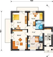 Красочный особняк в три этажа с четырьмя спальнями и санузлами