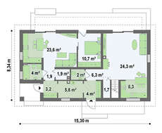 Мансардный дом на две семьи с отдельными входами