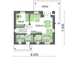 Компактная дача в классическом стиле