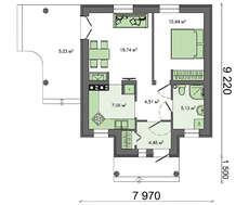 Проект уютного гостевого домика