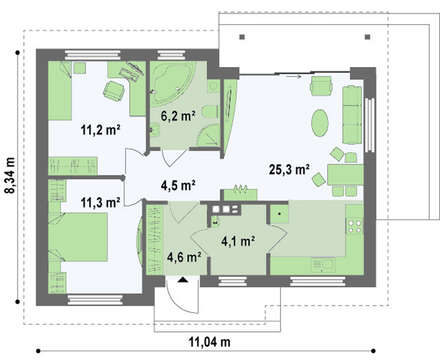 Проект недорогого дачного дома