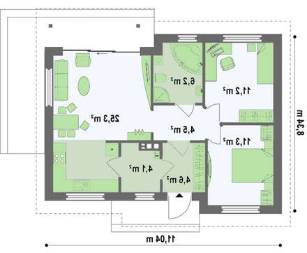 Проект недорогого дачного дома