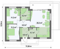 Проект недорогого дачного дома