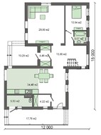 Проект стильного двухэтажного дома площадью 220 м2