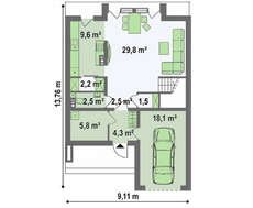 Проект коттеджа с элементами кубизма в архитектуре