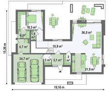 Небольшой роскошный особняк