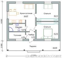 Компактный дом для небольшого дачного участка
