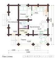 Симпатичный дом в деревенском стиле на три спальни