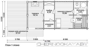 Небольшой дом для загородного отдыха