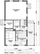 Симпатичный коттедж с мастерской и двумя спальнями