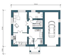 Проект компактного коттеджа с рациональным распределением площадей
