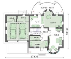 Небольшой красивый необычный дворец