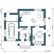 Двухэтажный особняк необычной планировки с высокой крышей