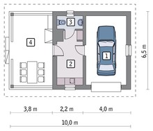Гараж с автомастерской и верандой