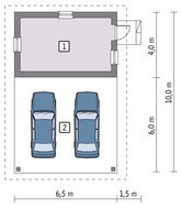 Капитальный гараж с навесом на три авто