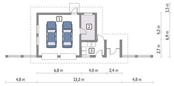 Гараж на два авто с автомастерской