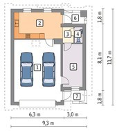 Уютный гараж на 2 машины