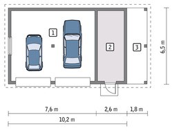 Красивый гараж на 2 машины