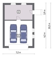 Превосходный гараж на 2 машины