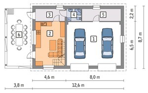 Гараж на 2 авто с жилыми апартаментами